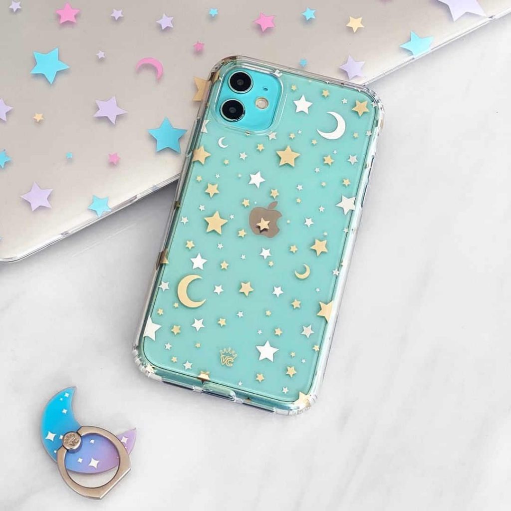 Cute phone case with star design