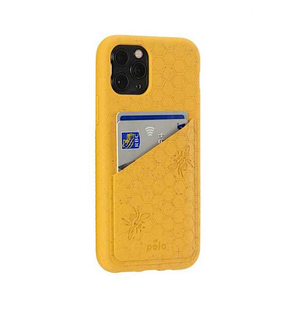 Honey eco-friendly wallet phone case (side 2)