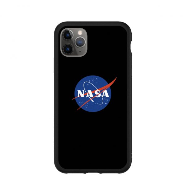 Phone case with NASA insignia (black bumper)