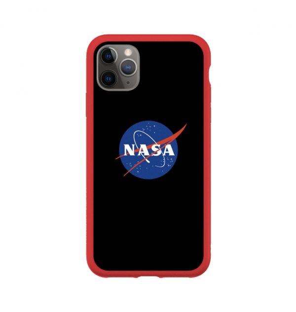 Phone case with NASA insignia (red bumper)
