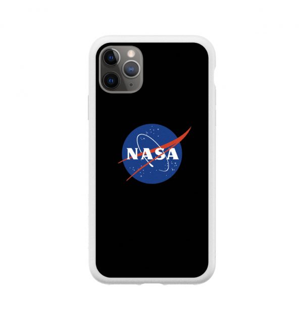 Phone case with NASA insignia (white bumper)