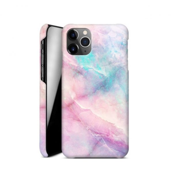 Pink and purple marble phone case (hard)