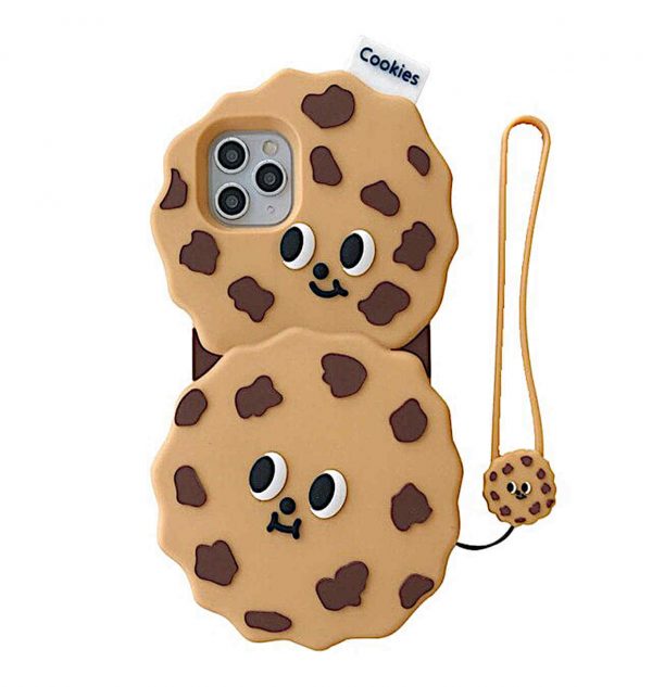 Phone case with 3D cookie design