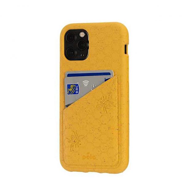 Honey eco-friendly wallet phone case (side 1)