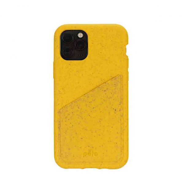 Honey eco-friendly wallet phone case (front)