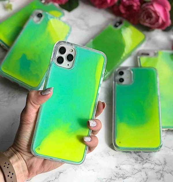 Fluorescent green phone cases