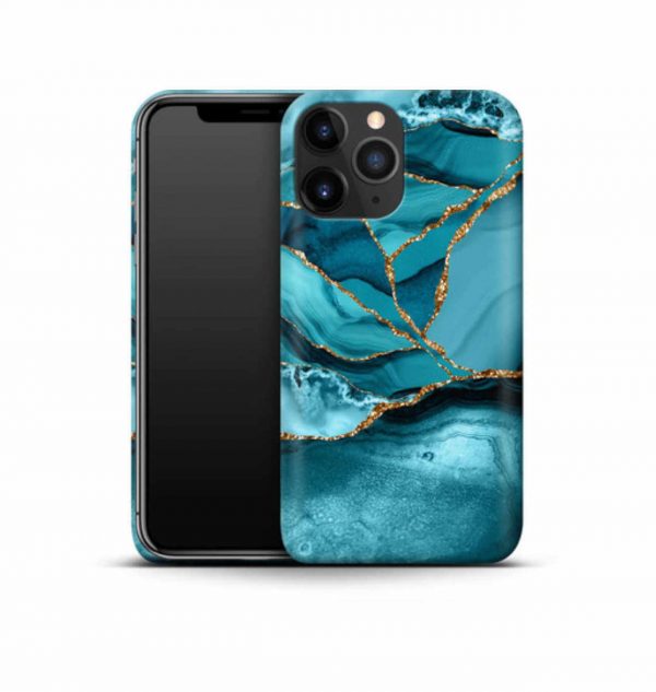 Blue marble phone case (hard)