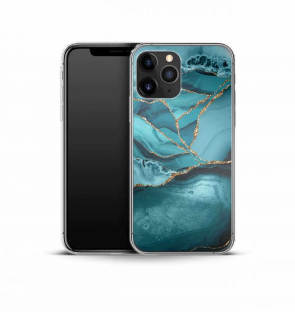 Blue marble phone case (silicone)